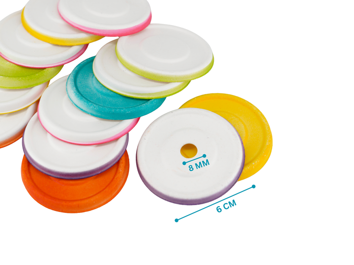 Chewy bagasse discs for refilling Jangly Poles™