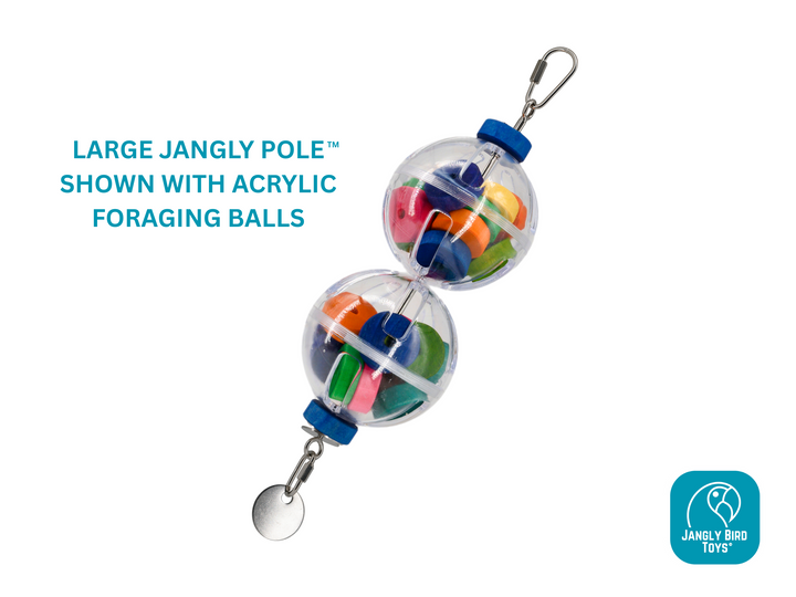 FORAGING BALLS | Set of Two | Puzzle toys | Foraging | Bird toy parts