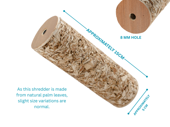Large palm leaf shredder for refilling Jangly Poles™