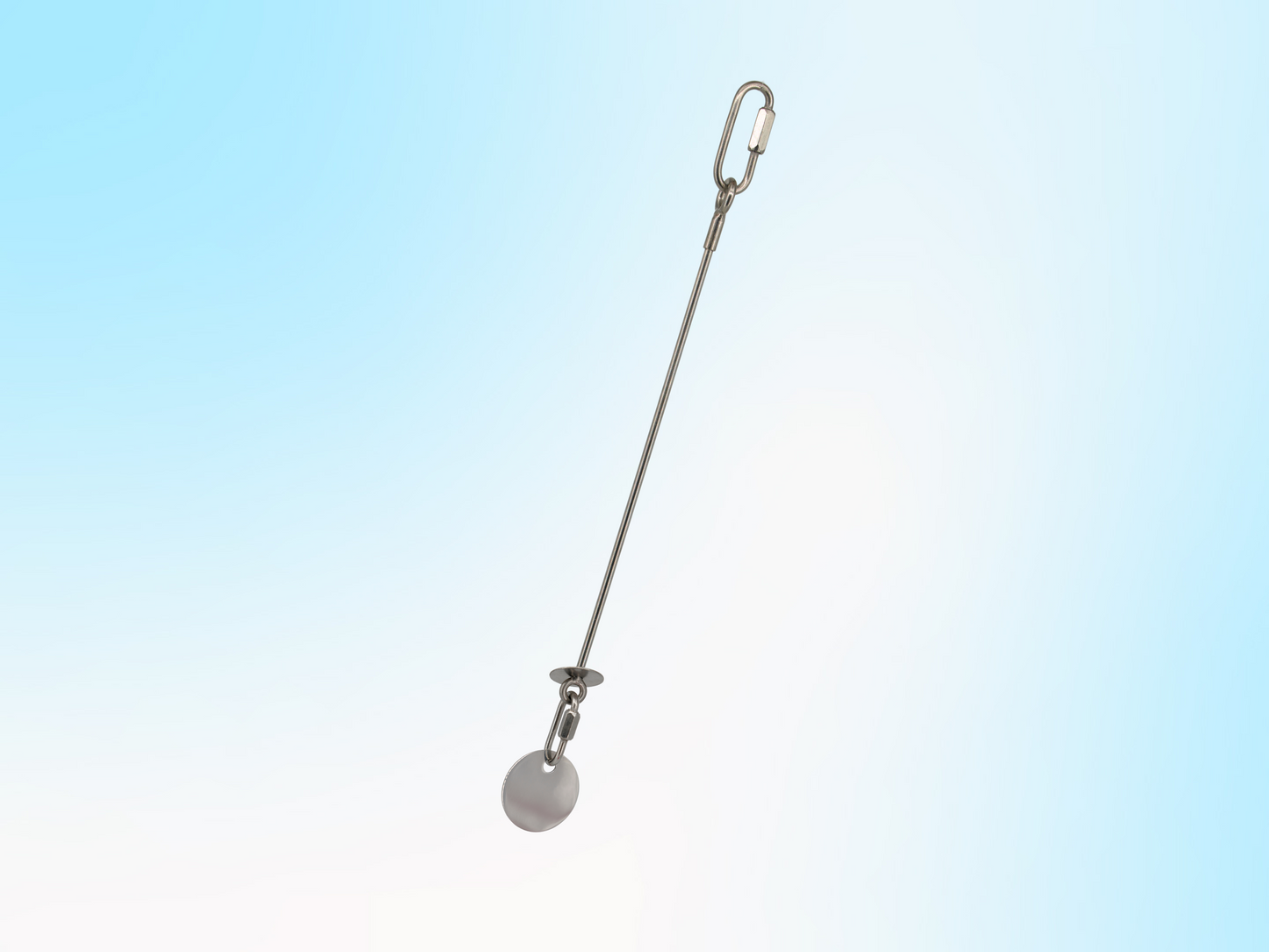 LARGE JANGLY POLE™ without extender / Stainless steel parrot toy holder / Sustainable and reusable bird toy base / Skewer