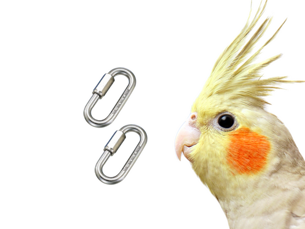 Set of Two TINY QUICK LINKS made of stainless Steel / Miniature and Strong